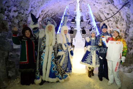 Olympic torch relay. Yakutsk