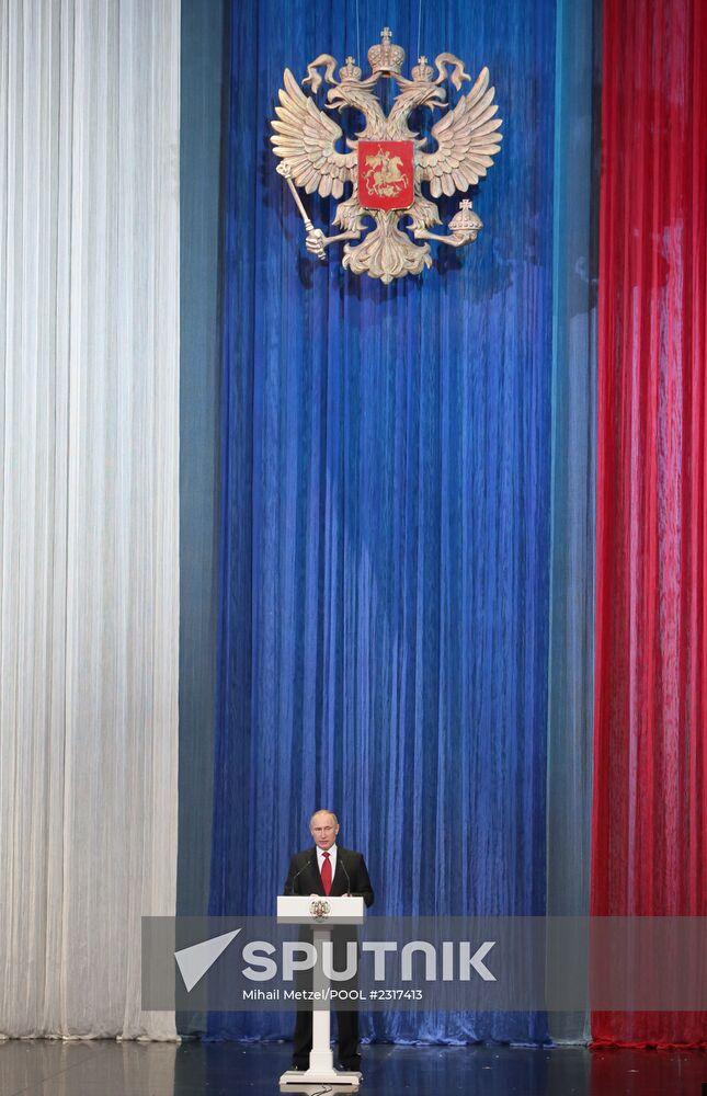 Vladimir Putin attends gala performance at State Kremlin Palace