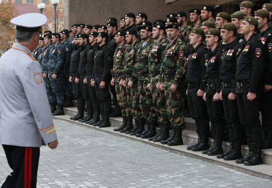 Russian Internal Affairs Ministry members' Day in Chechnya