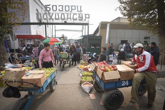 Green Market in Dushanbe