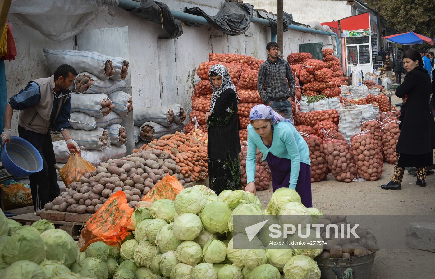 Green Market in Dushanbe