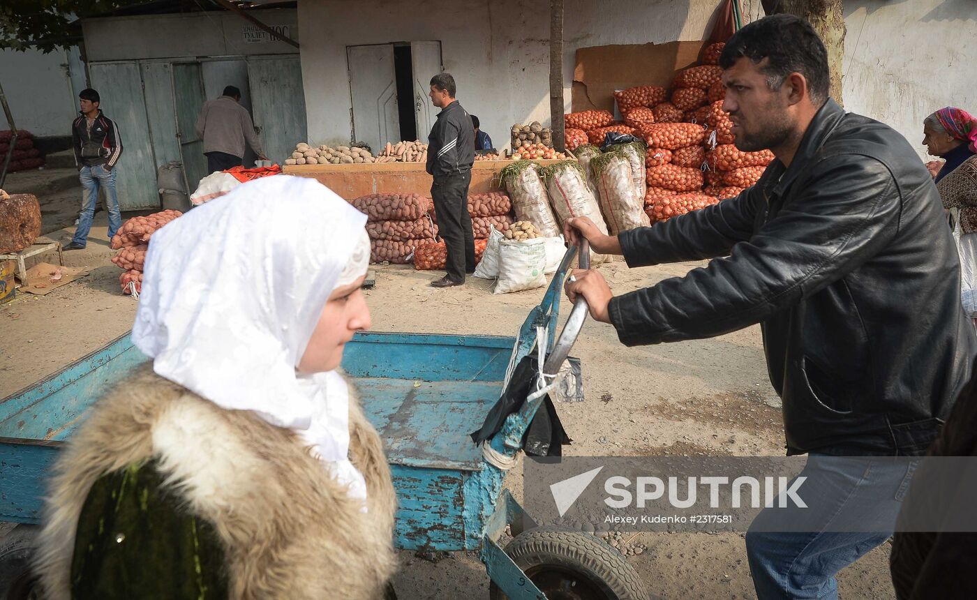 Green Market in Dushanbe