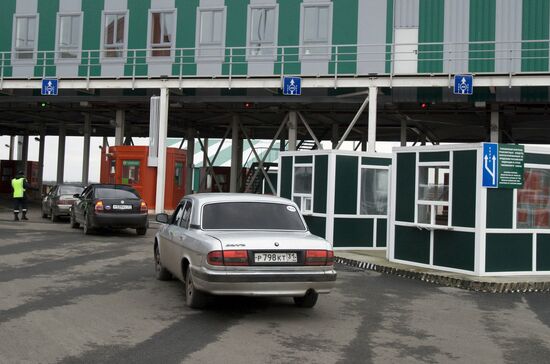 Shebekino customs checkpoint on Russian-Ukrainian border