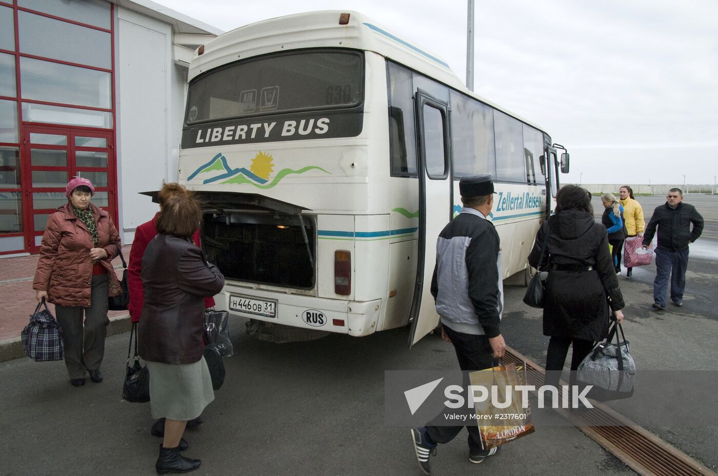 Shebekino customs checkpoint on Russian-Ukrainian border