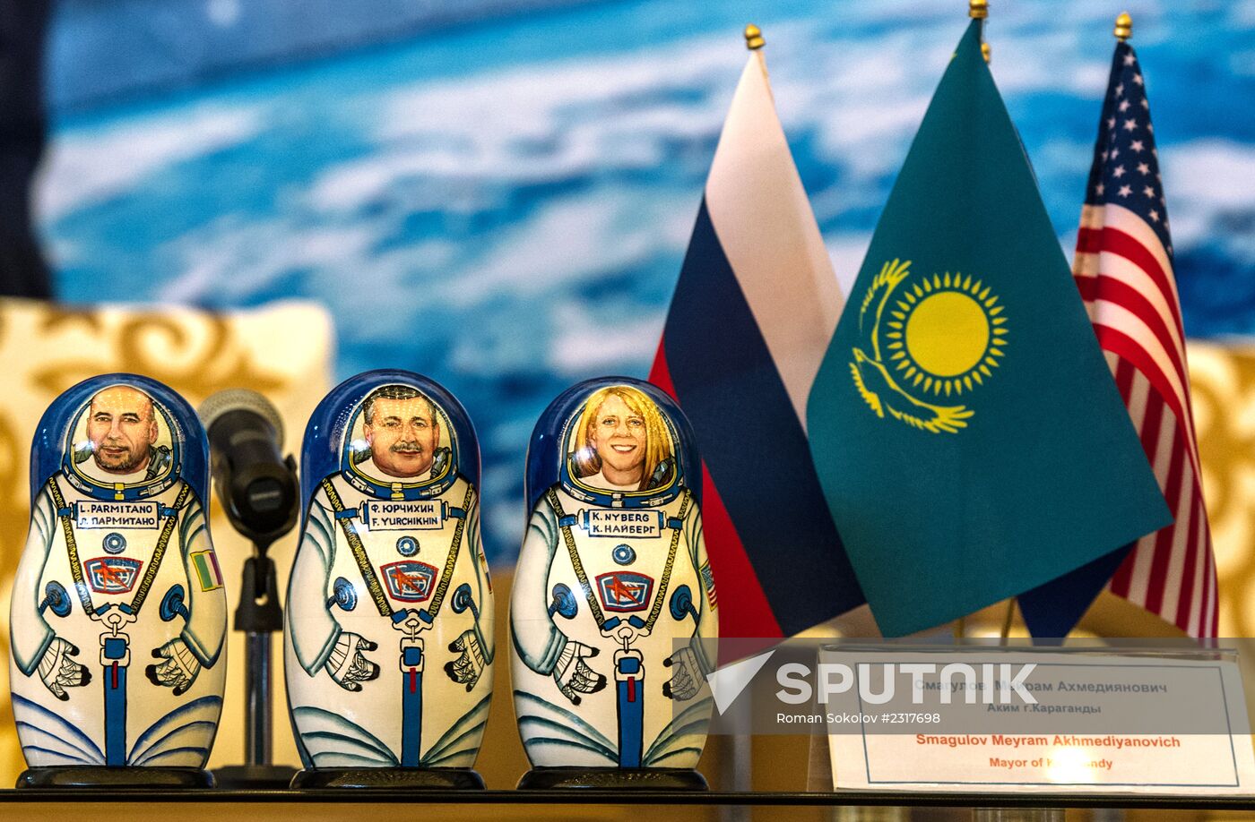 Soyuz TMA-09M crew gives news conference