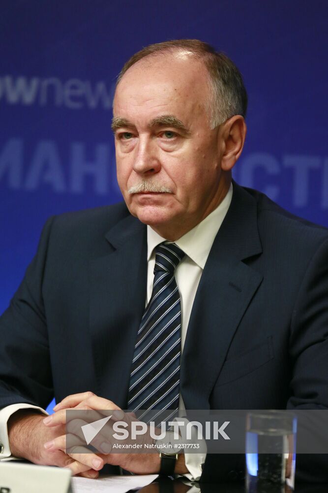 News conference by Russian Federal Drug Control Service Director Viktor Ivanov