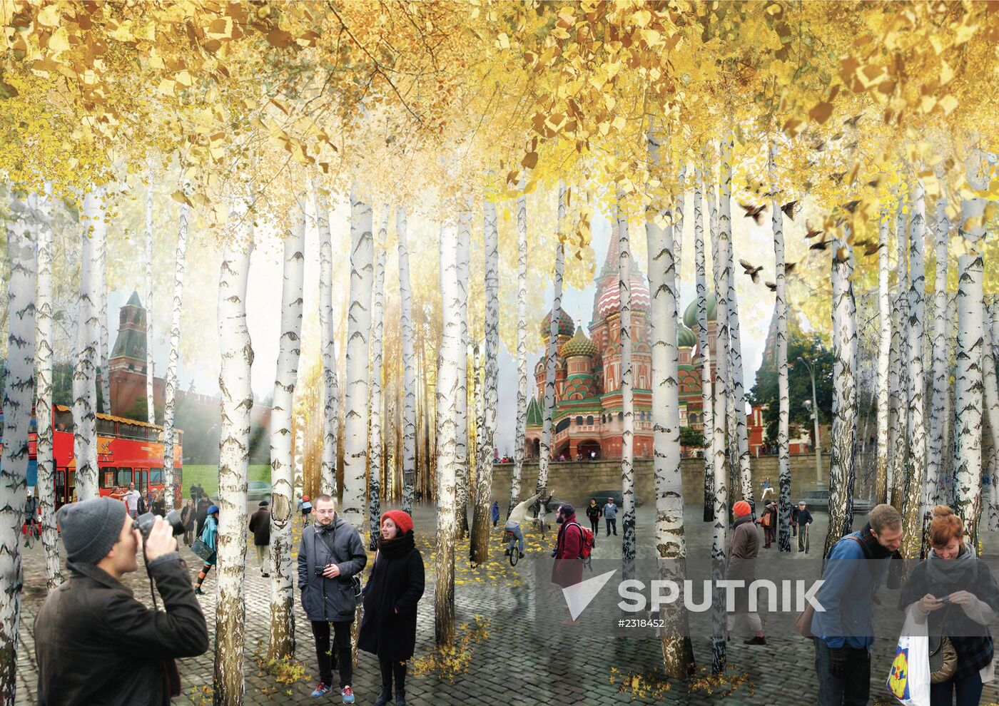 Winning project in competition to develop Zaryadye park