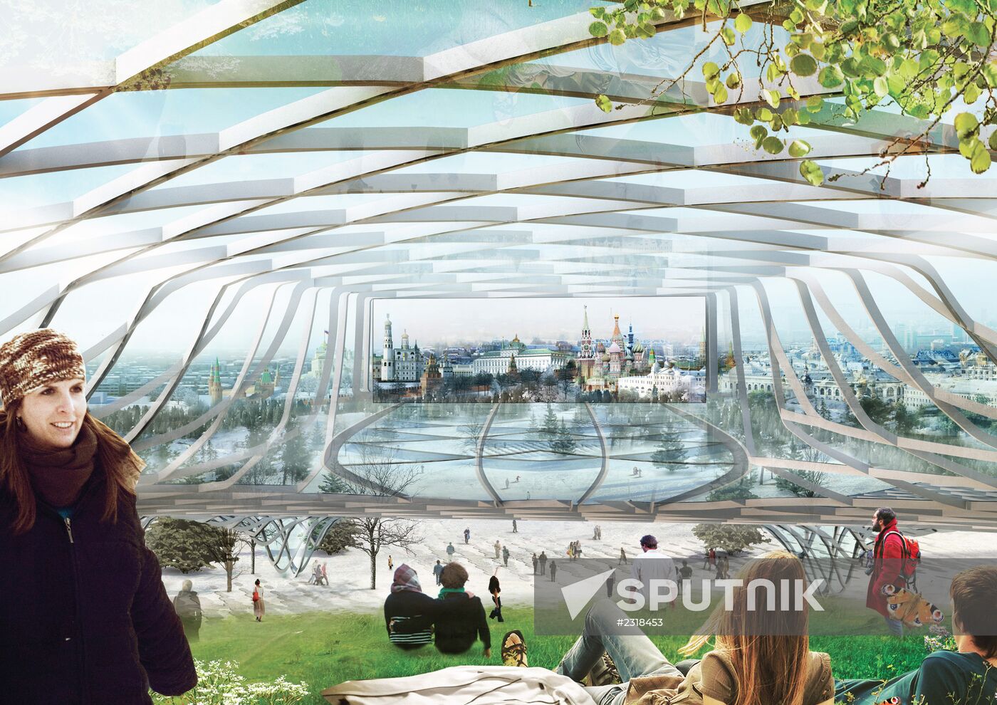 Winning project in competition to develop Zaryadye park