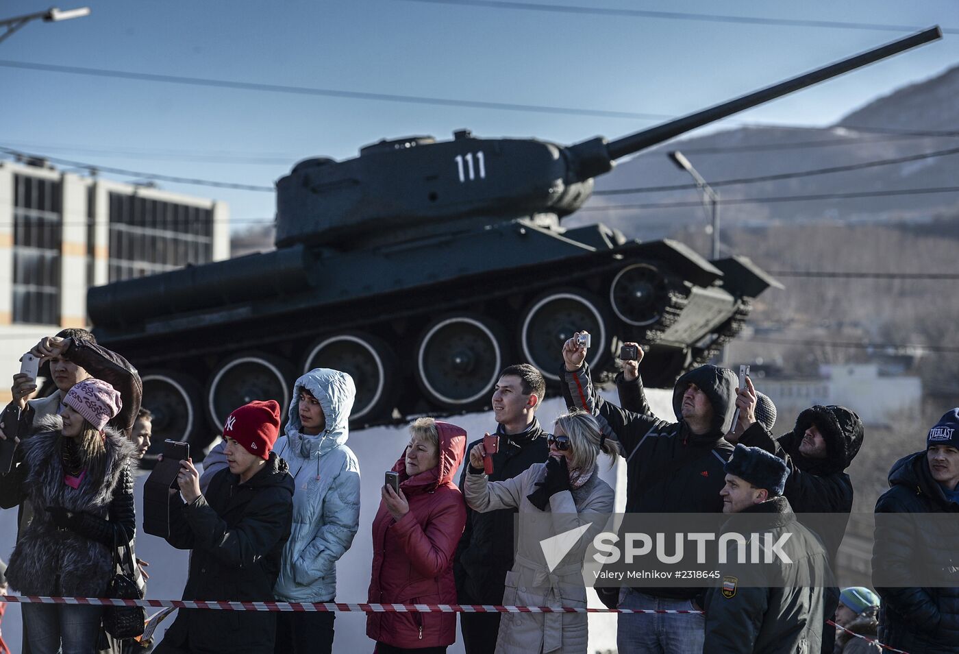 Olympic Torch Relay. Petropavlovsk-Kamchatsky