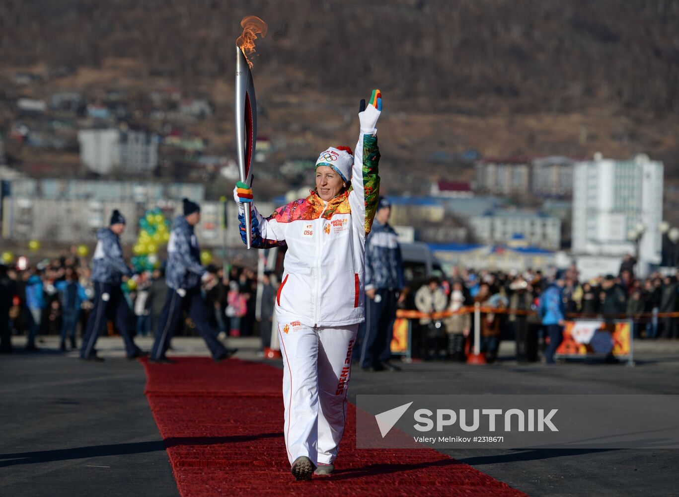 Olympic Torch Relay. Petropavlovsk-Kamchatsky