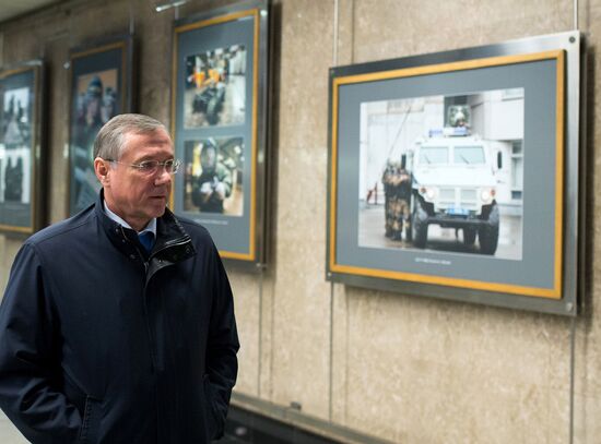 Opening of exhibition dedicated to Moscow Police on Vystavochnaya metro station