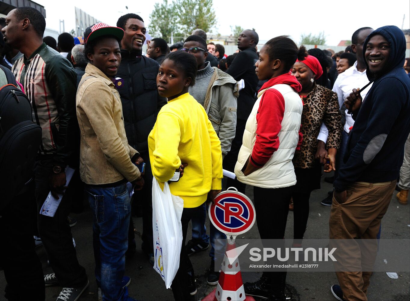 People line for Georgian citizenship in Tbilisi