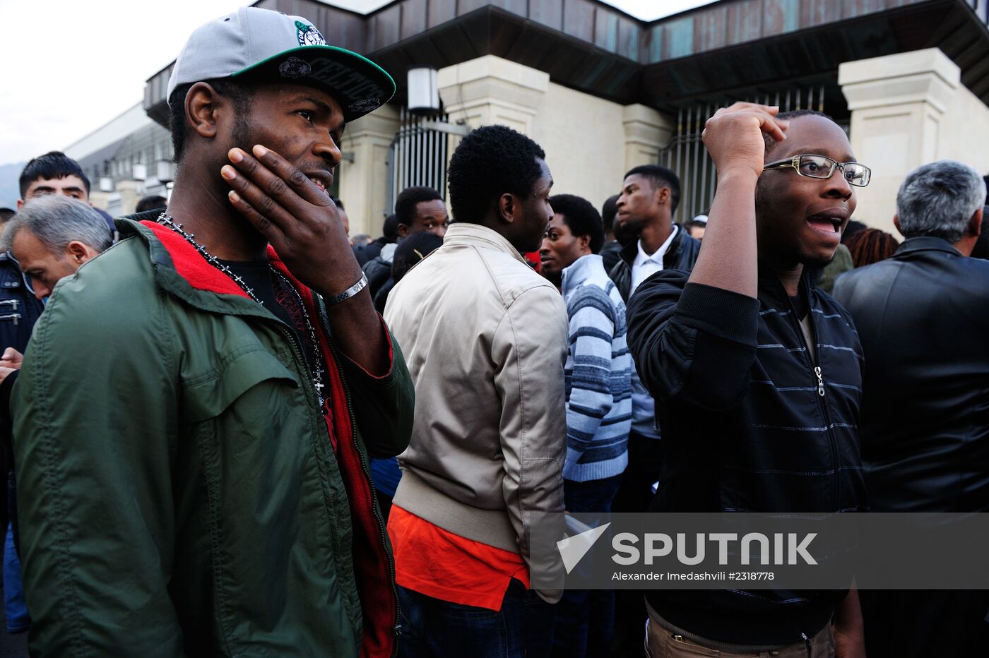 People line for Georgian citizenship in Tbilisi