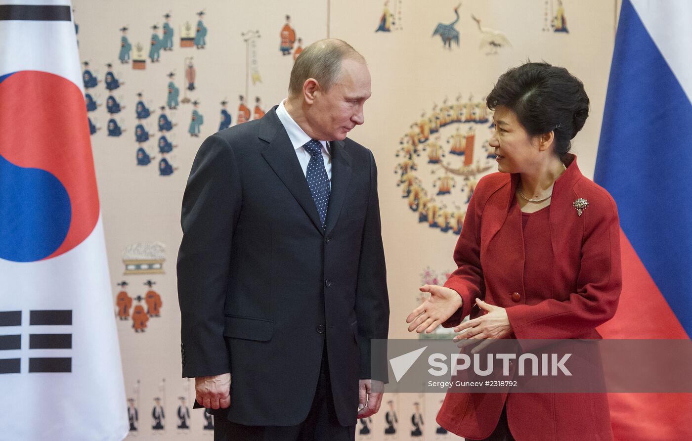 Vladimir Putin's official visit to South Korea