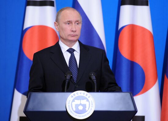 Vladimir Putin's official visit to South Korea