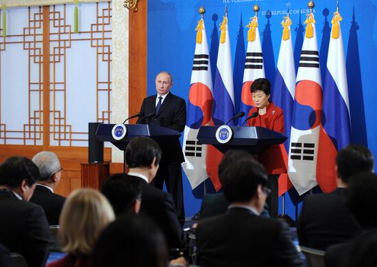 Vladimir Putin's official visit to South Korea