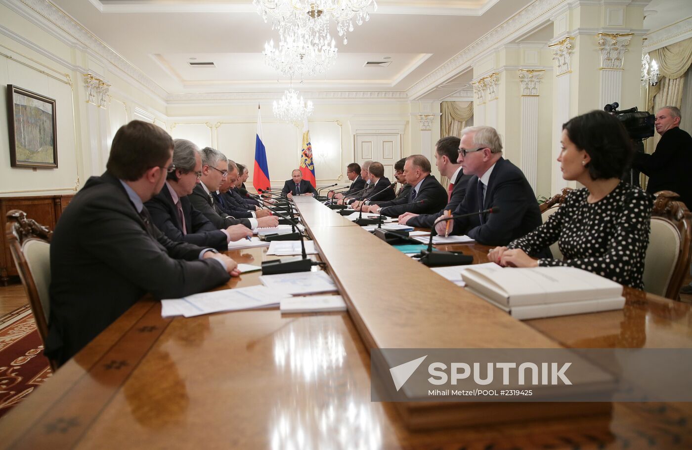 Vladimir Putin holds meeting in Novo-Ogaryovo
