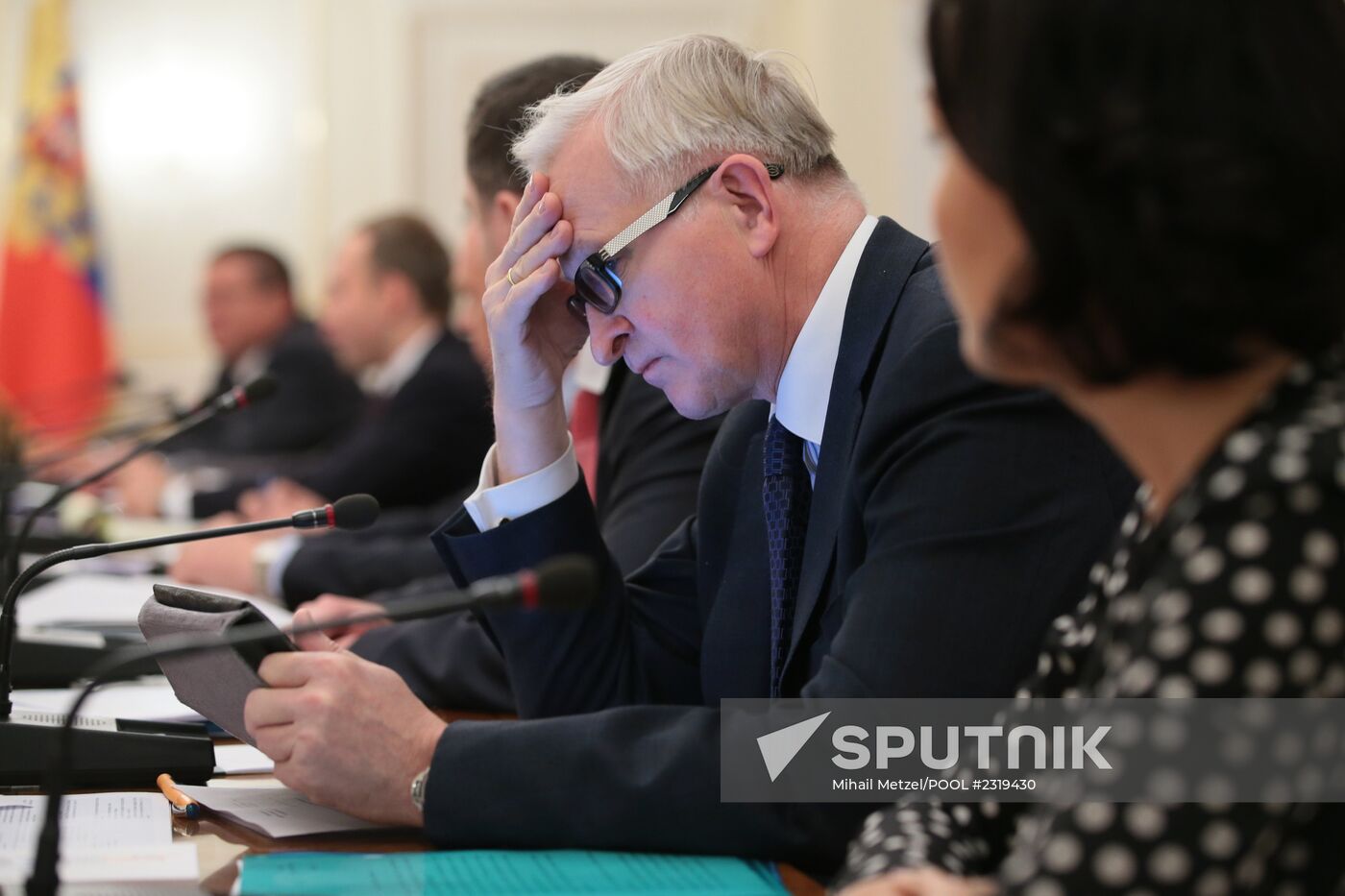 Vladimir Putin holds meeting in Novo-Ogaryovo