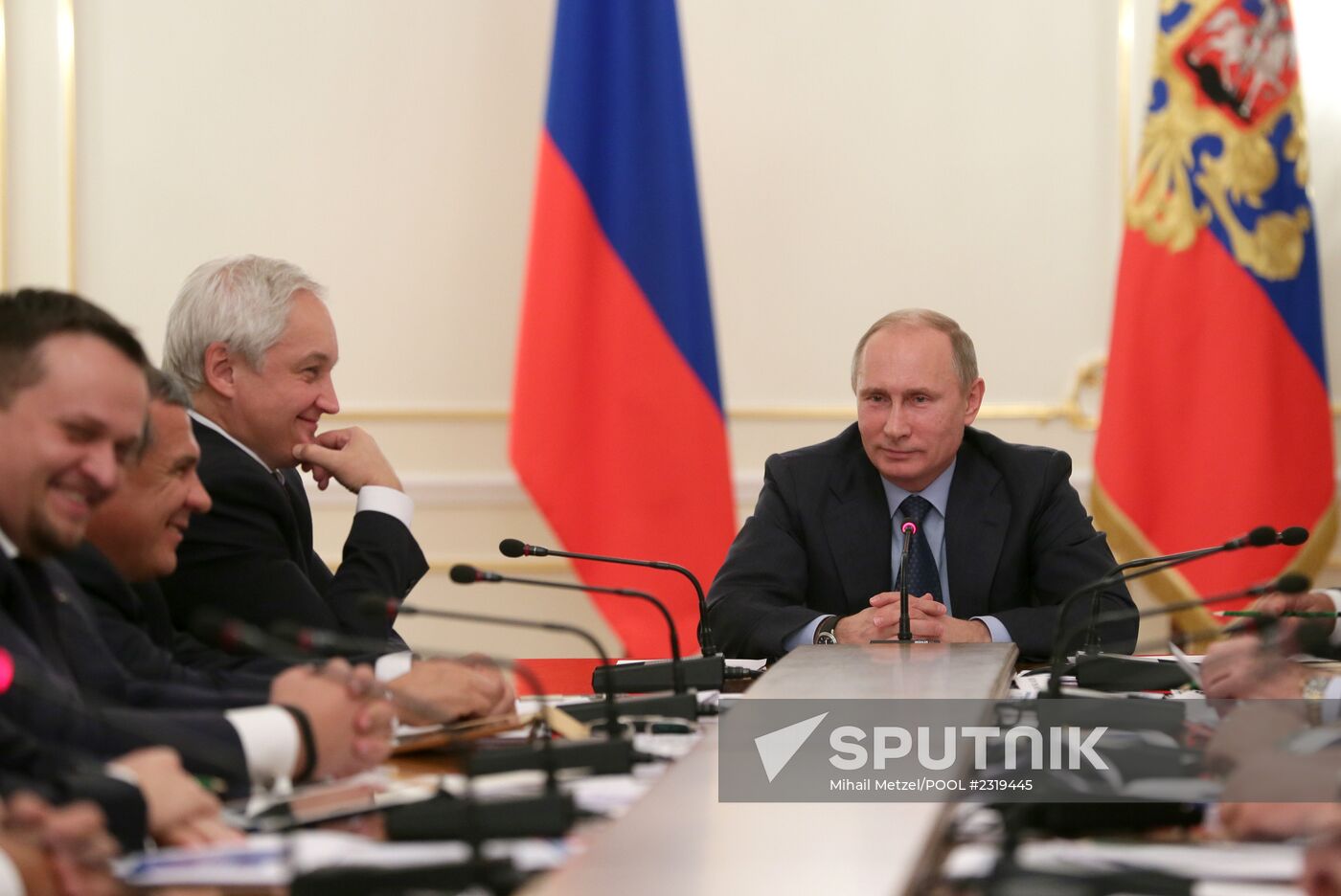 Vladimir Putin holds meeting in Novo-Ogaryovo