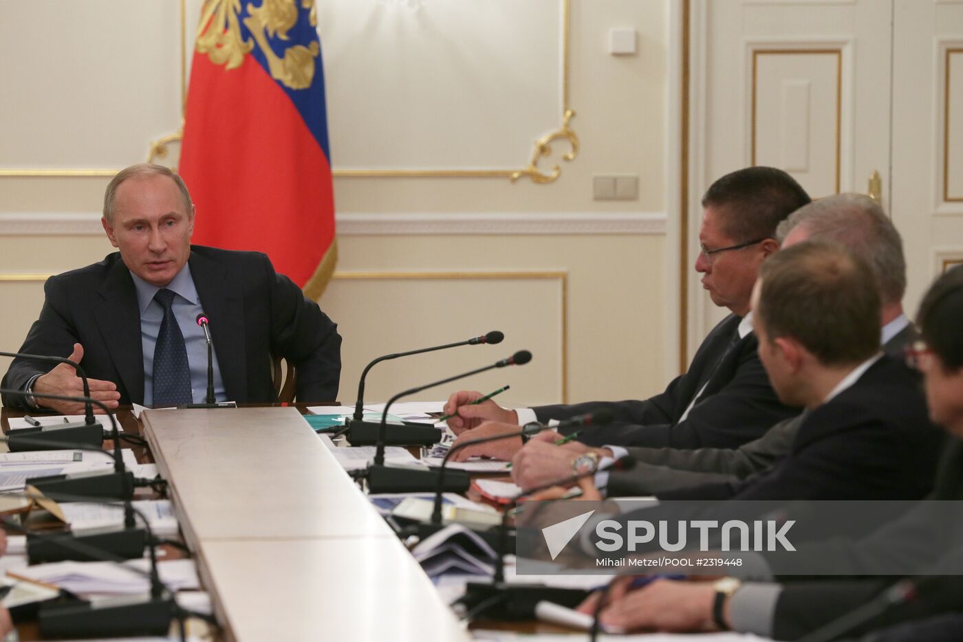 Vladimir Putin holds meeting in Novo-Ogaryovo
