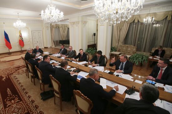 Vladimir Putin holds meeting in Novo-Ogaryovo