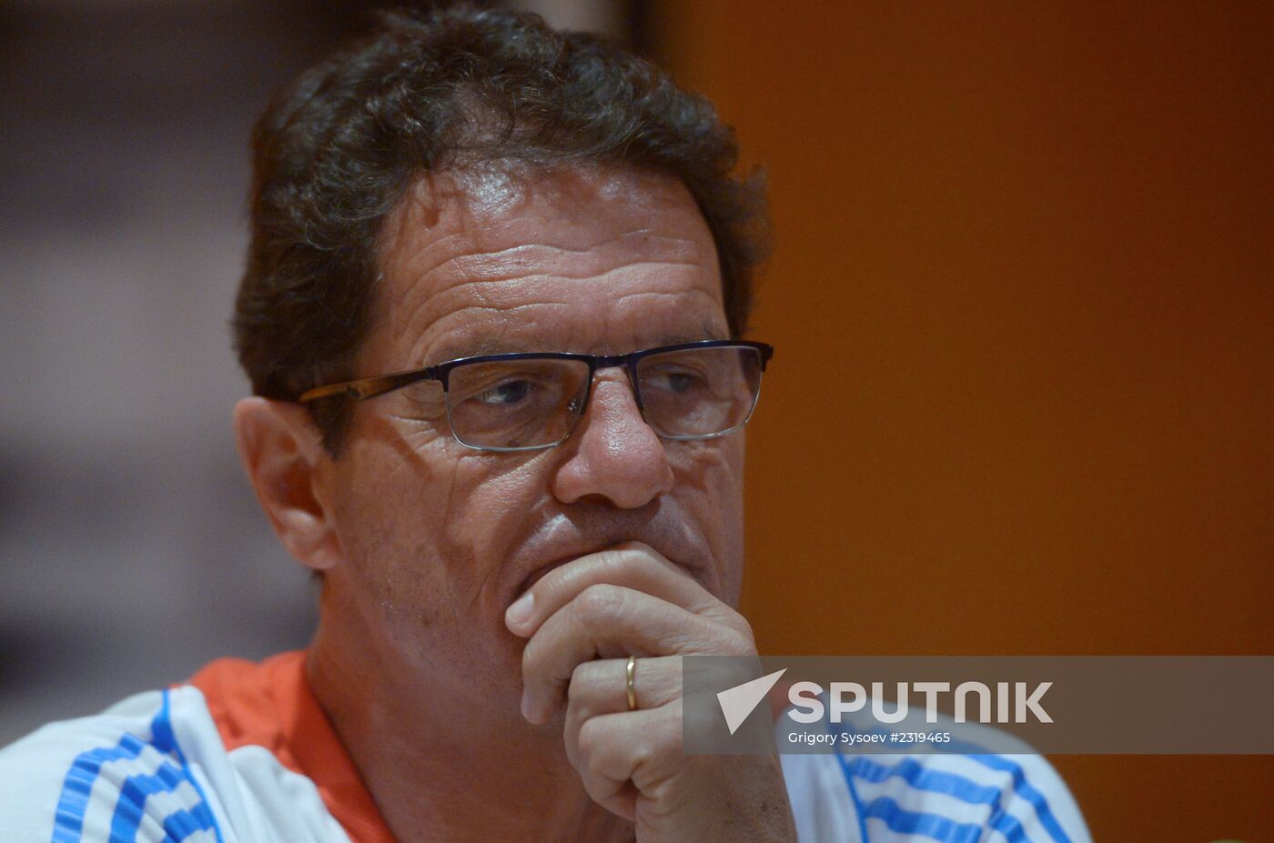 Capello, Shirohov's news conference ahead of a friendly against Serbia in Dubai