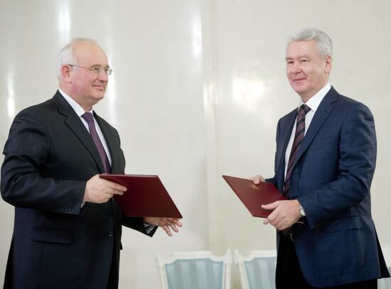 Sergei Sobyanin meets with Nikolai Ladutko in Moscow