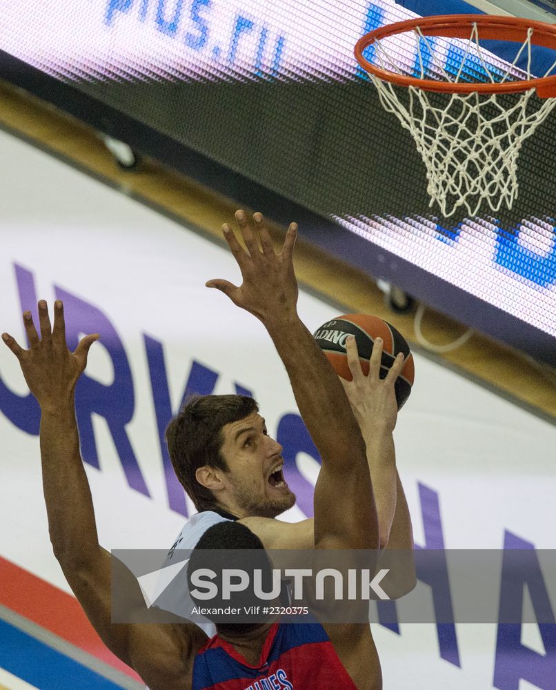Basketball Euroleague. CSKA vs. Partizan