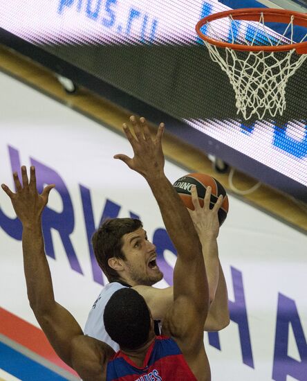 Basketball Euroleague. CSKA vs. Partizan