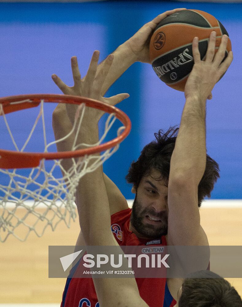 Basketball Euroleague. CSKA vs. Partizan