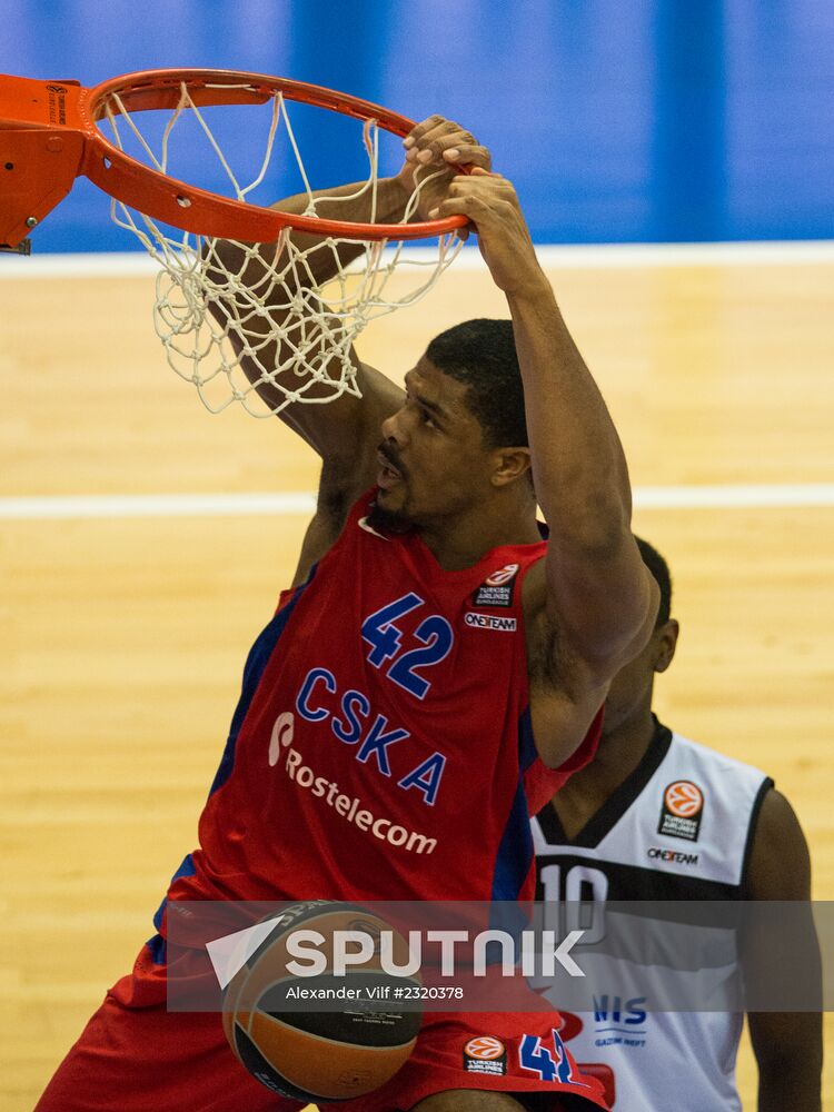 Basketball Euroleague. CSKA vs. Partizan