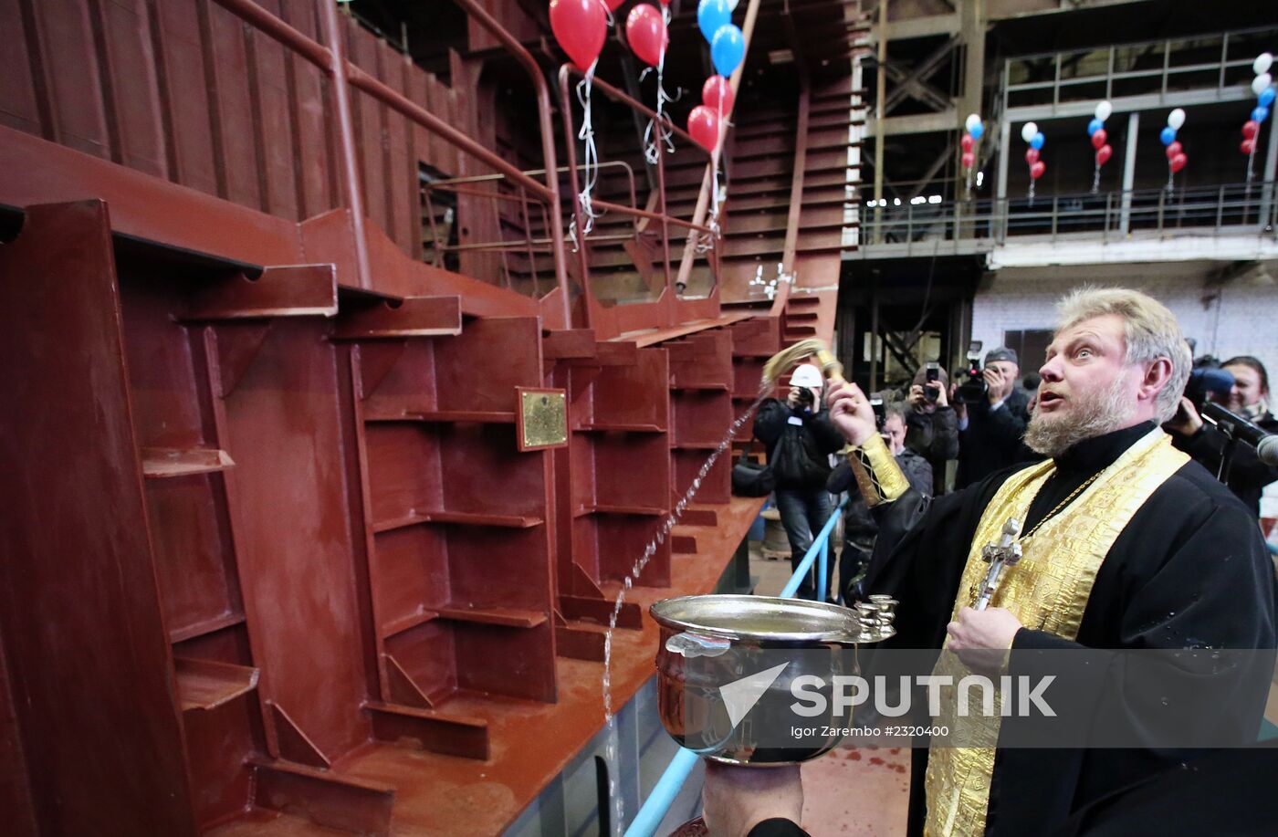 Laying the hull of Admiral Istomin frigate
