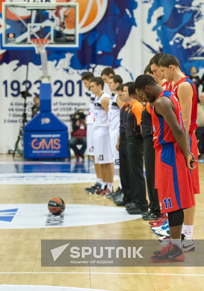 Basketball Euroleague. CSKA vs. Partizan
