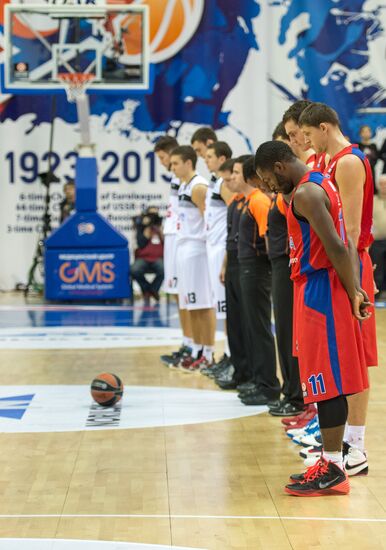 Basketball Euroleague. CSKA vs. Partizan