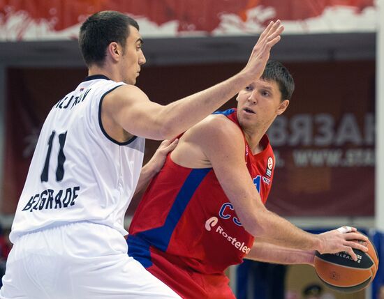 Basketball Euroleague. CSKA vs. Partizan