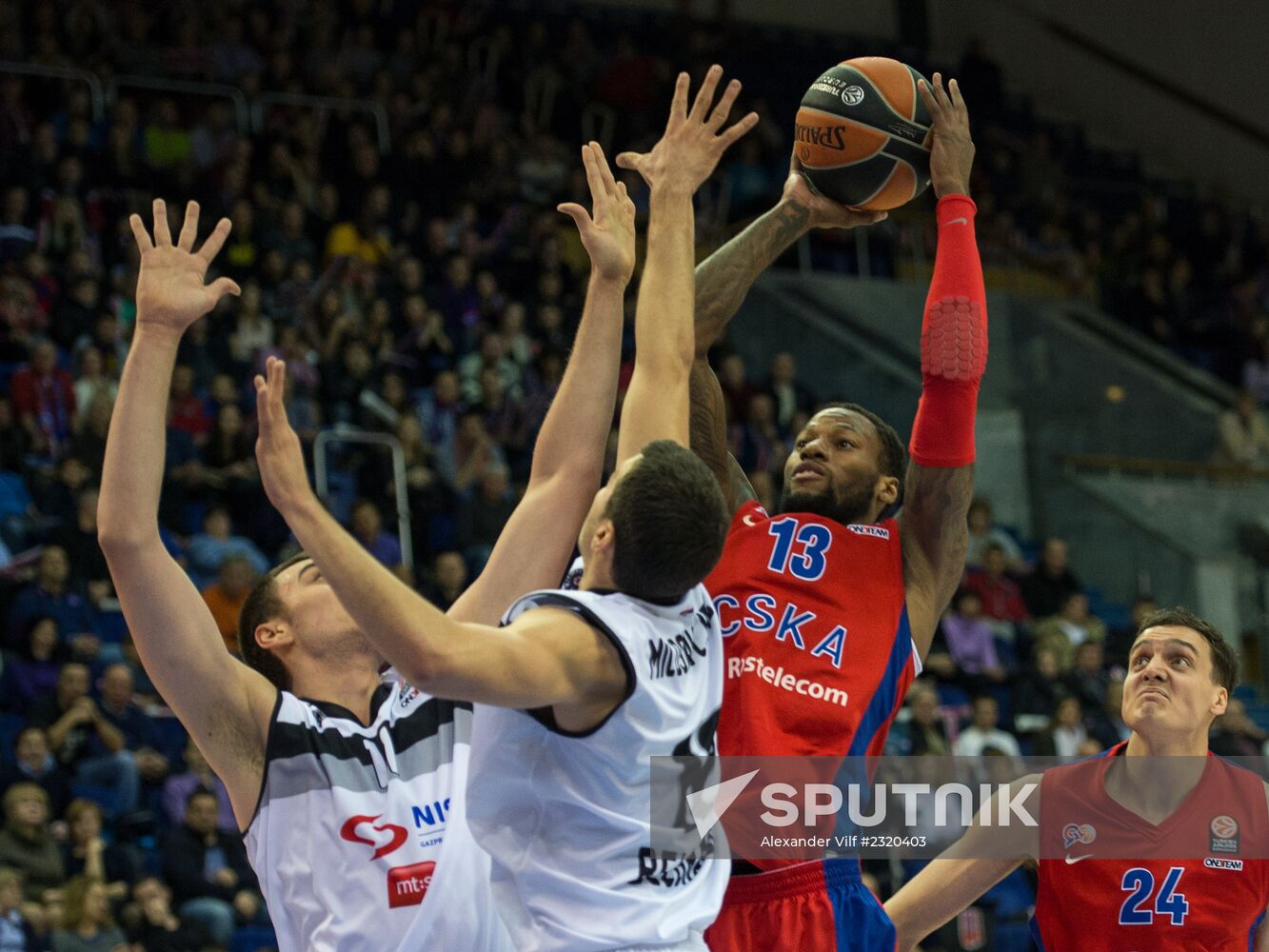 Basketball Euroleague. CSKA vs. Partizan