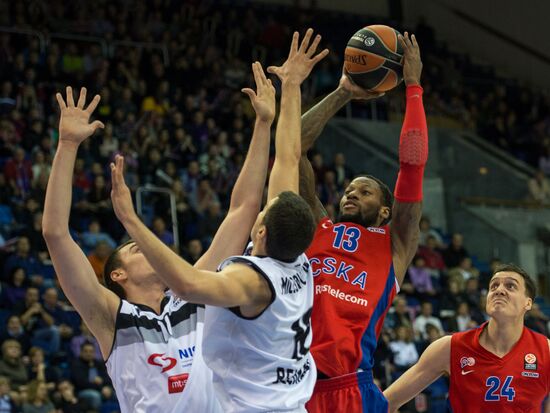 Basketball Euroleague. CSKA vs. Partizan
