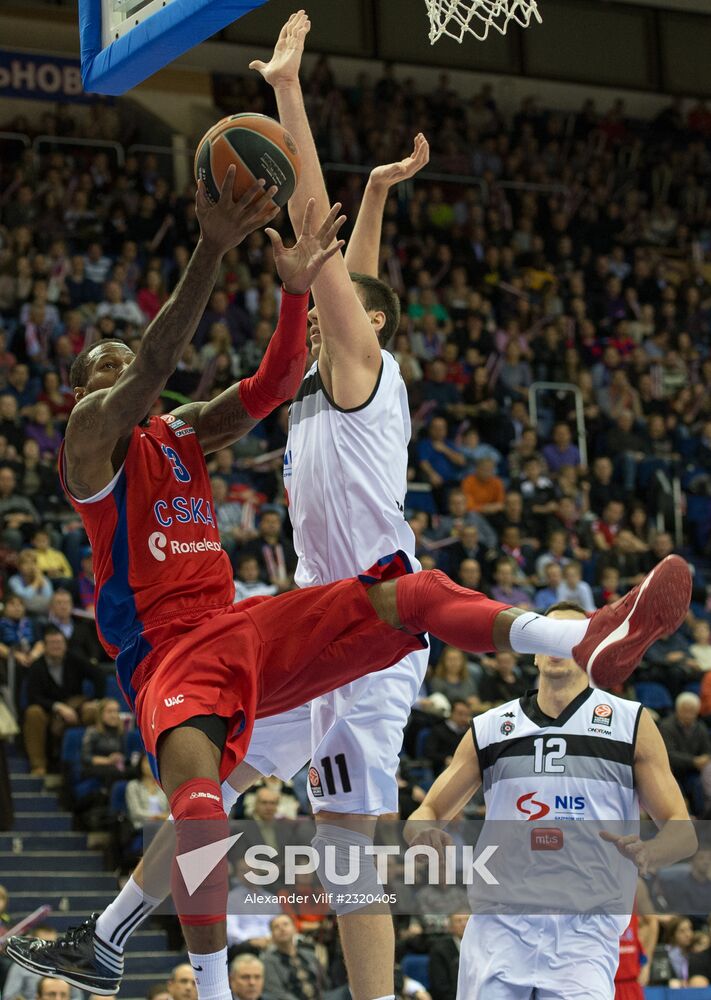 Basketball Euroleague. CSKA vs. Partizan