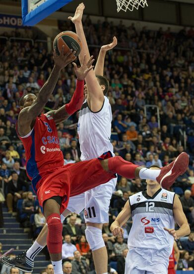 Basketball Euroleague. CSKA vs. Partizan