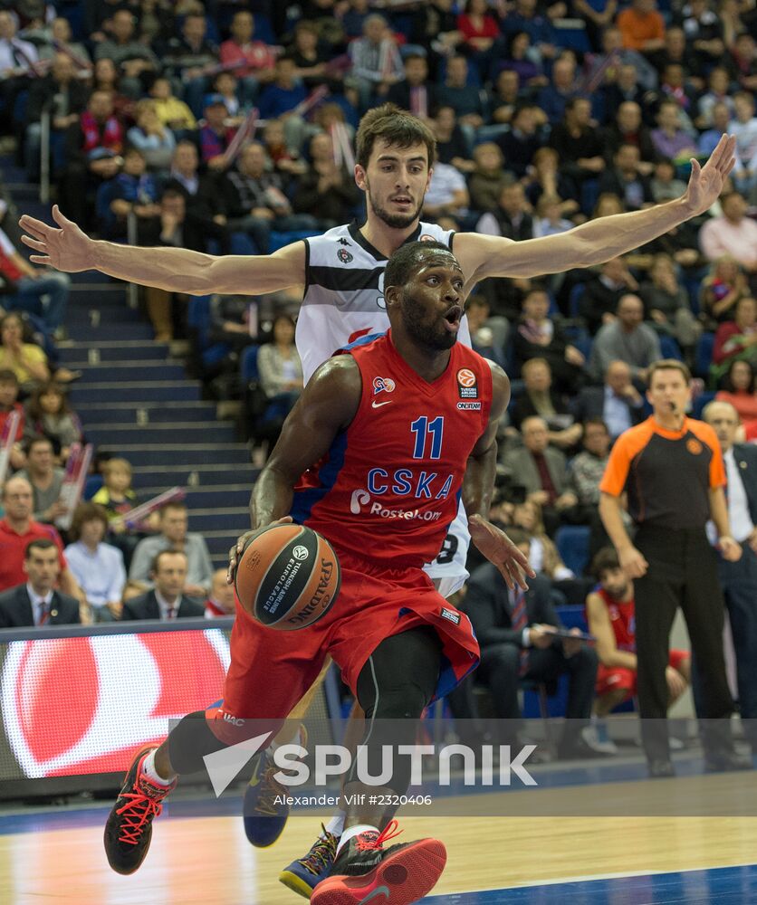 Basketball Euroleague. CSKA vs. Partizan