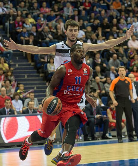 Basketball Euroleague. CSKA vs. Partizan