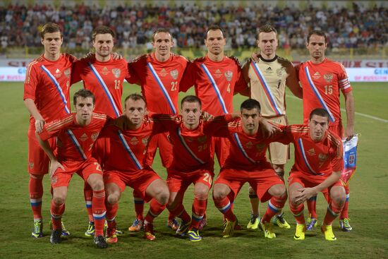 Football. Friendly match Russia vs. Serbia
