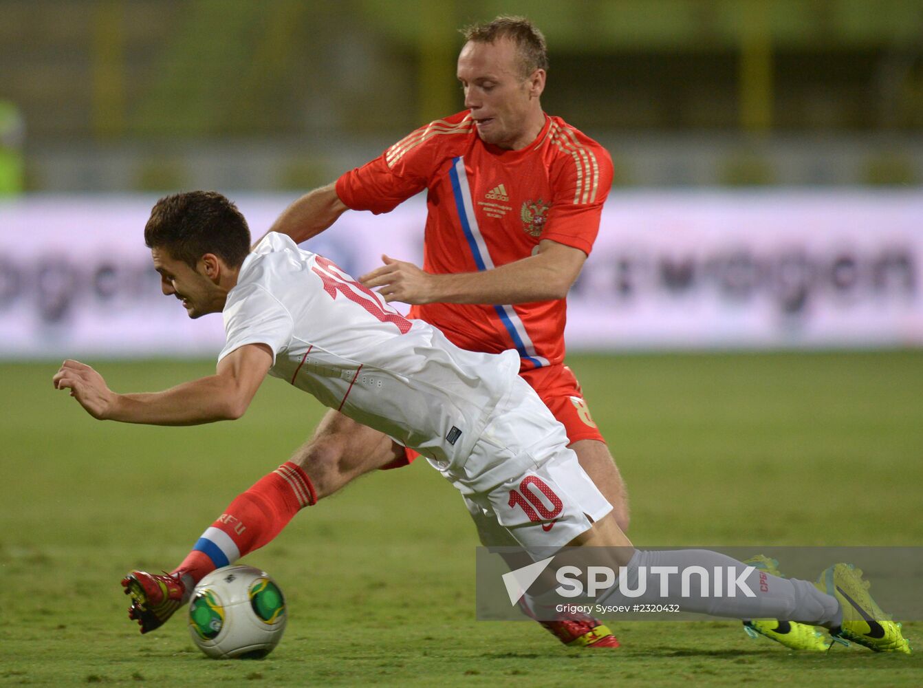 Football. Friendly match Russia vs. Serbia