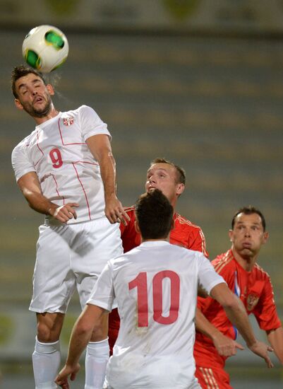 Football. Friendly match Russia vs. Serbia