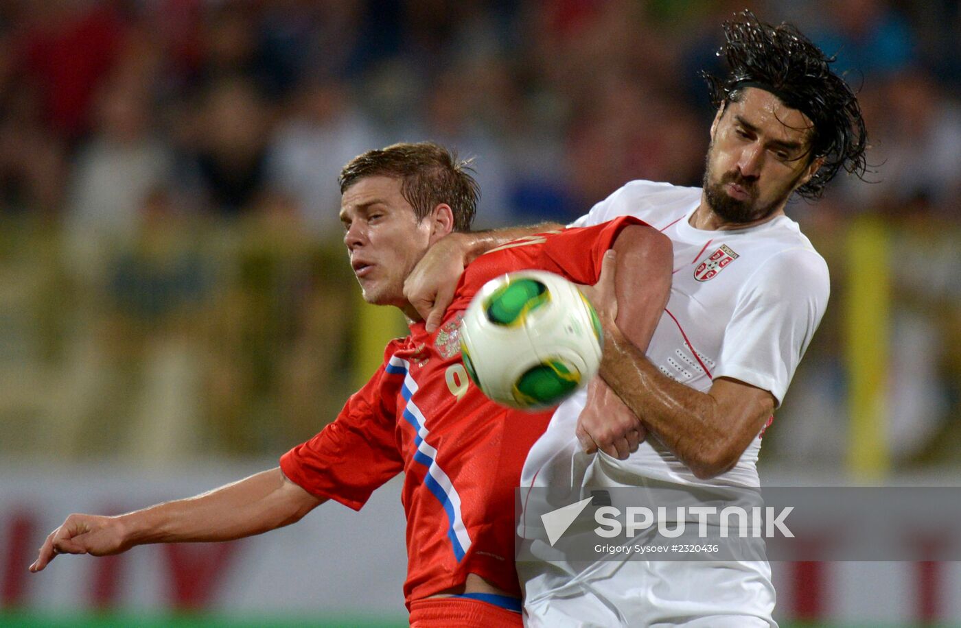 Football. Friendly match Russia vs. Serbia