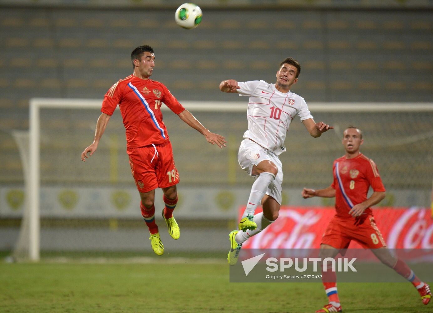 Football. Friendly match Russia vs. Serbia
