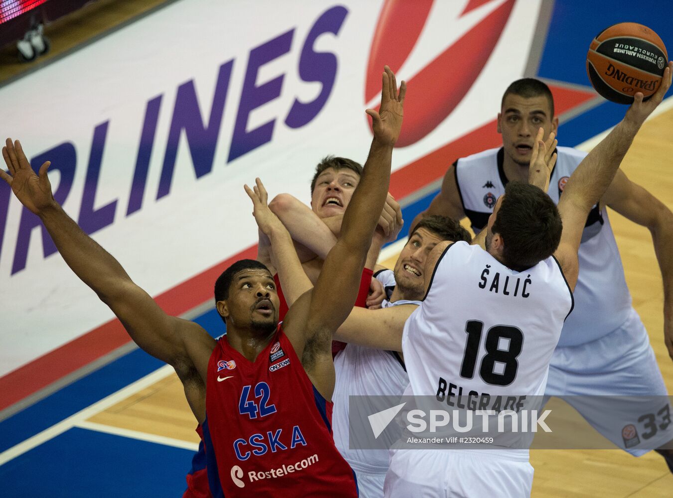Basketball Euroleague. CSKA vs. Partizan