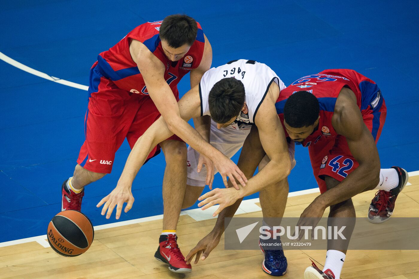 Basketball Euroleague. CSKA vs. Partizan