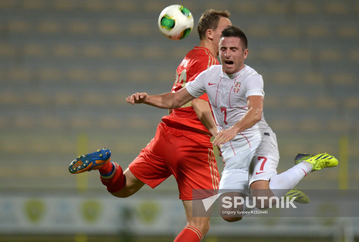Football. Friendly match Russia vs. Serbia