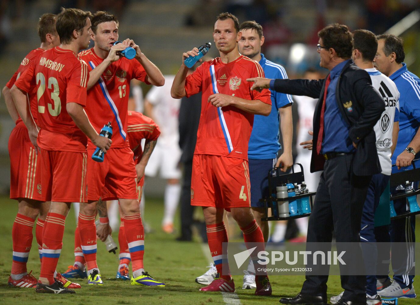 Football. Friendly match Russia vs. Serbia